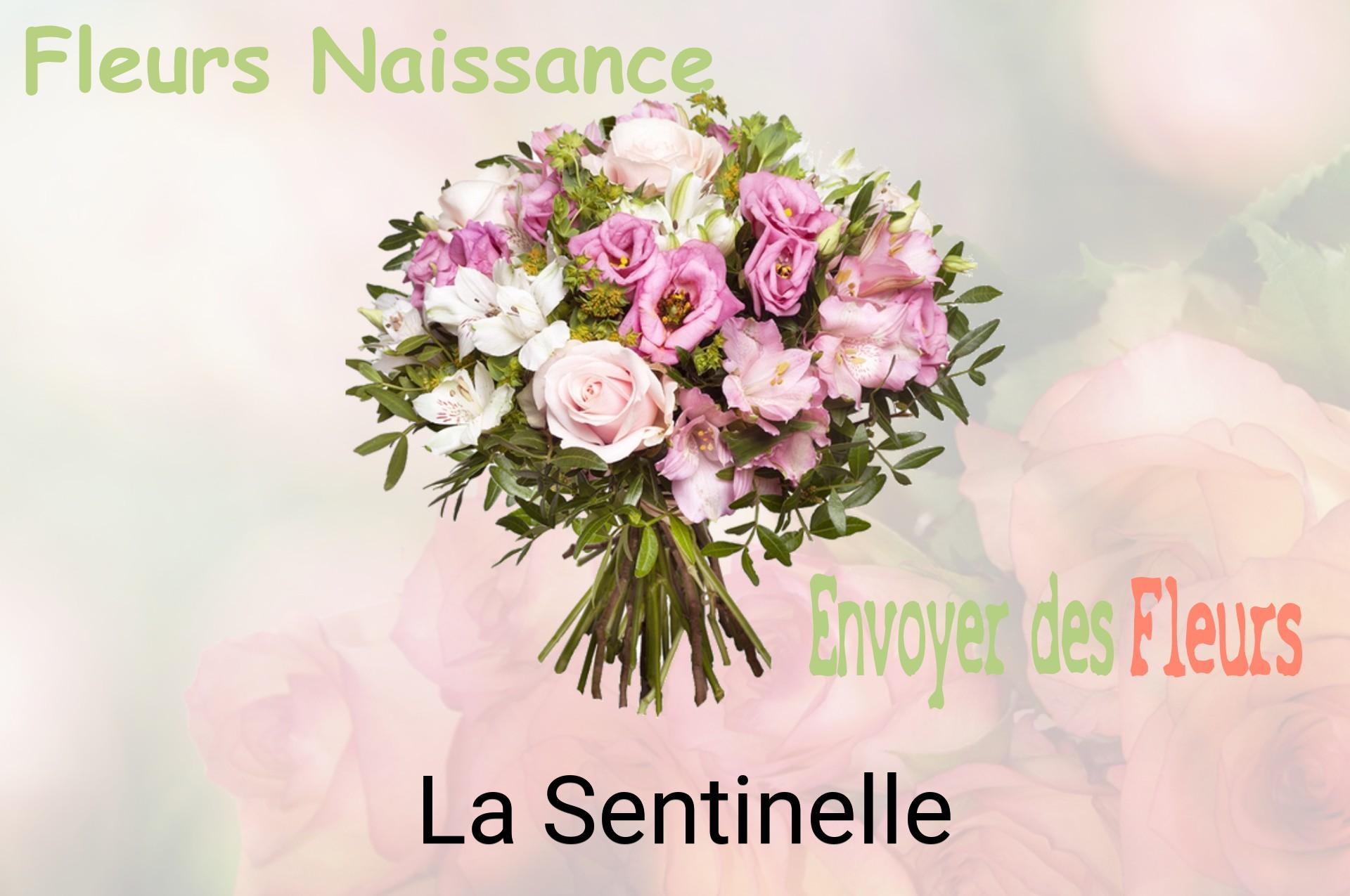 Bouquet de fleurs de naissance livré à La Sentinelle